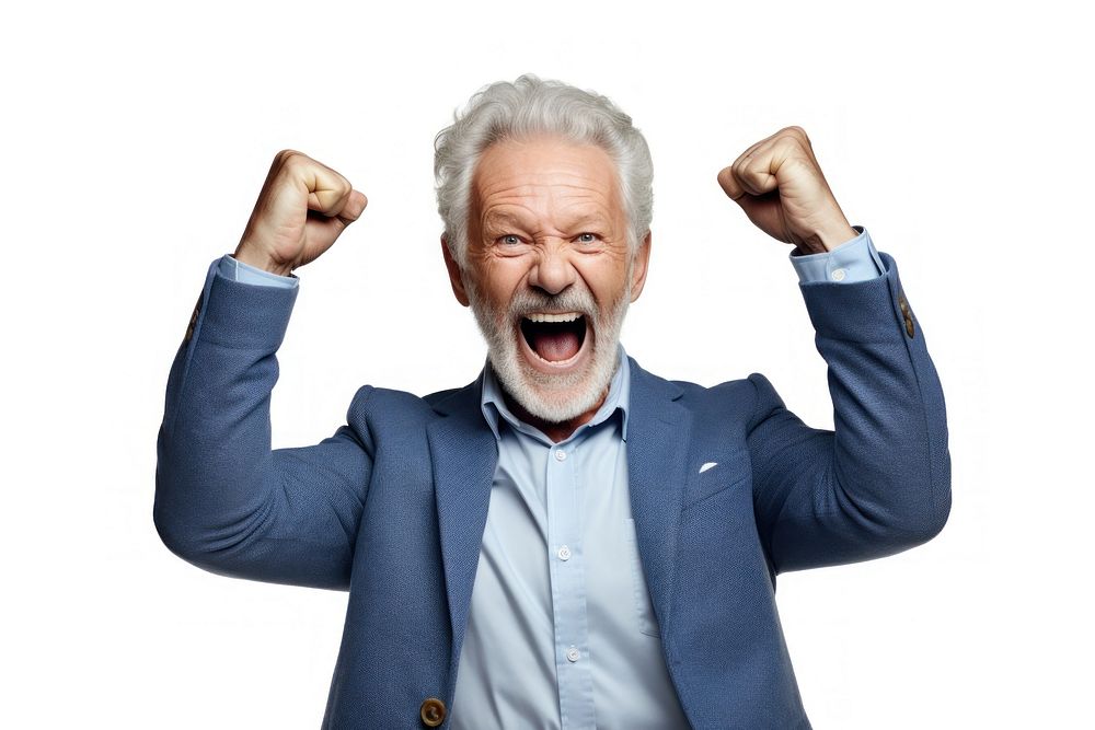 Shouting laughing success adult. AI generated Image by rawpixel.