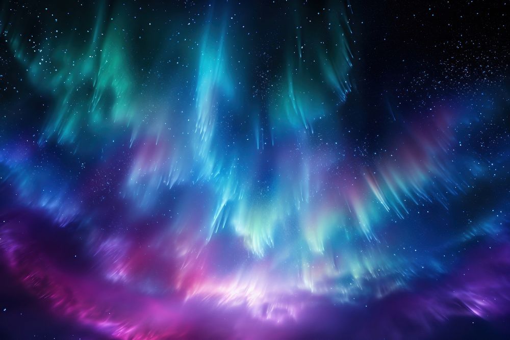 A aurora light fireworks backgrounds nature night. AI generated Image by rawpixel.