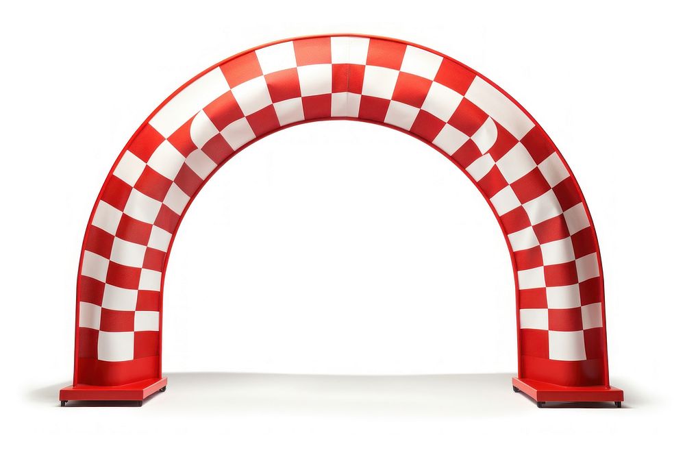A Finish line arch white background architecture protection. AI generated Image by rawpixel.