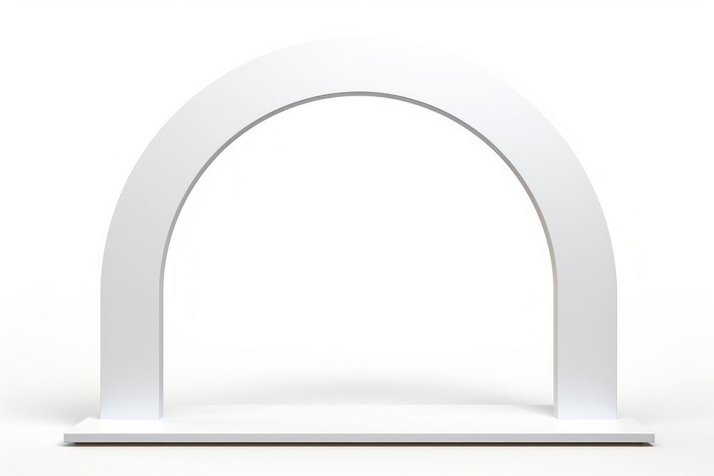 A Finish line arch architecture white white background. AI generated Image by rawpixel.