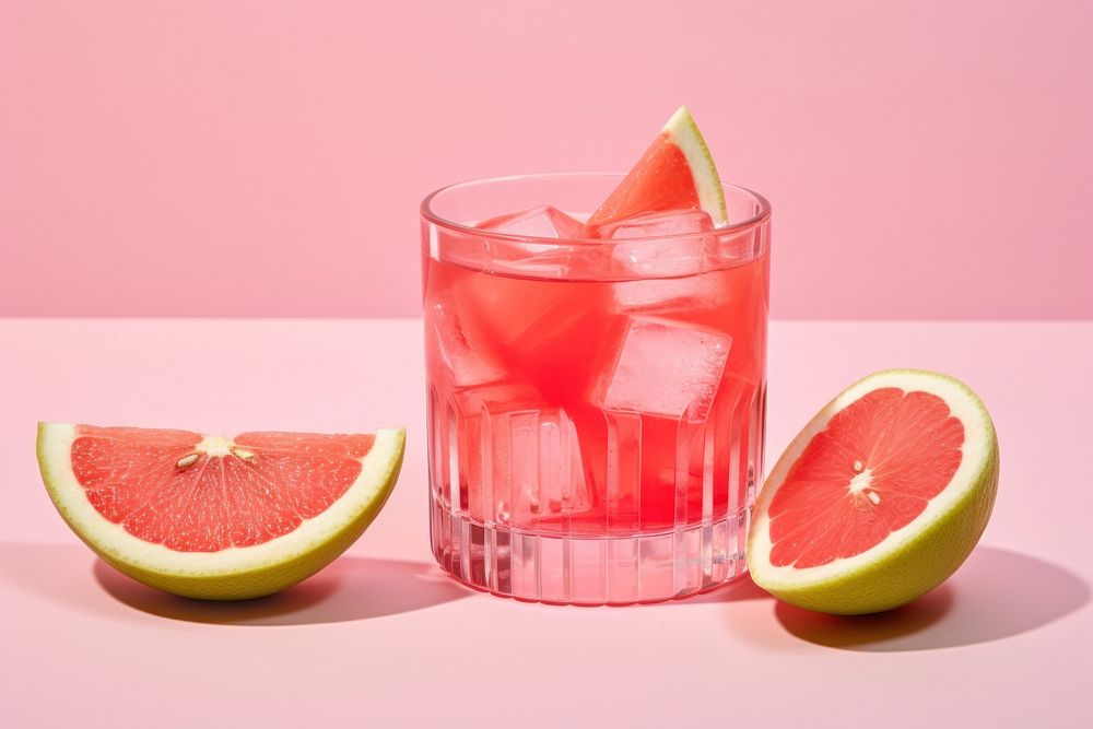 Japanese party drink grapefruit cocktail plant. AI generated Image by rawpixel.