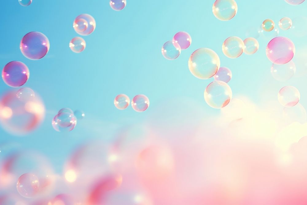 Sky backgrounds balloon bubble. AI generated Image by rawpixel.