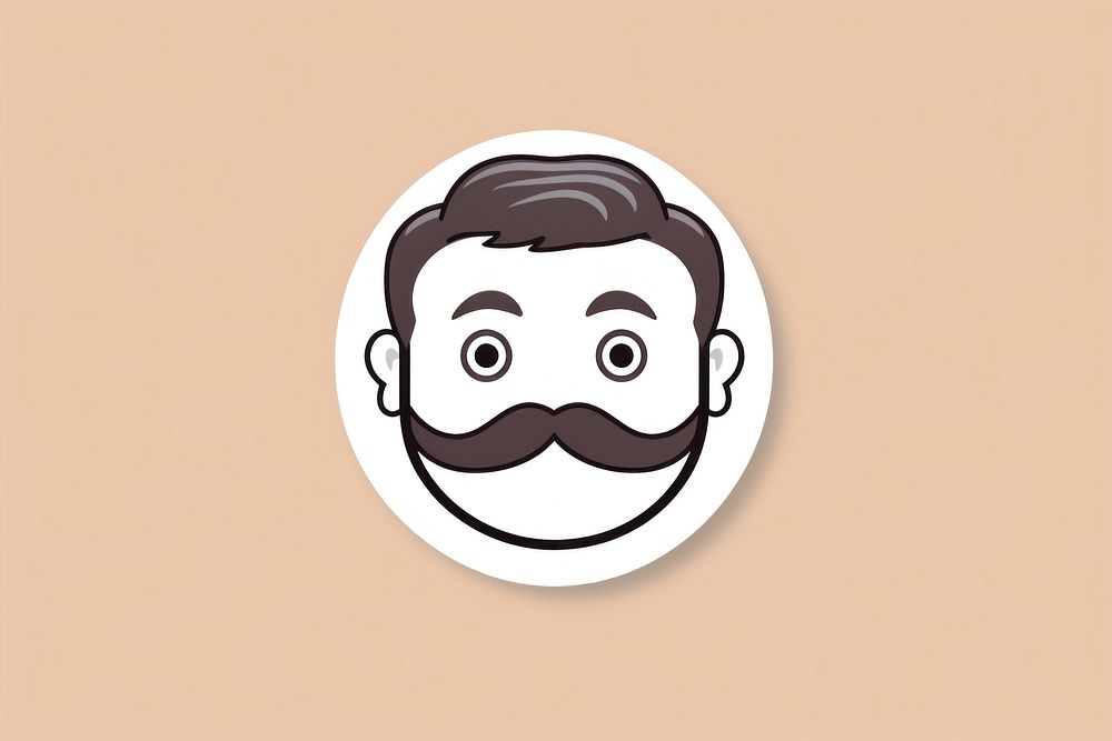 Man sticker anthropomorphic representation. AI generated Image by rawpixel.