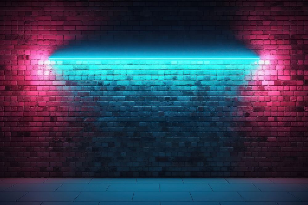 Brick wall light architecture backgrounds. AI generated Image by rawpixel.