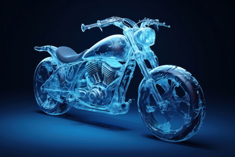 Motorcycle motorcycle vehicle blue. AI generated Image by rawpixel.