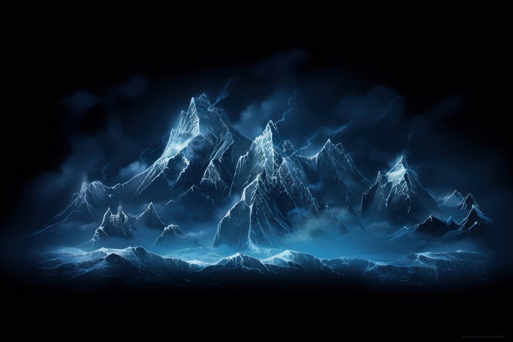 Mountain mountain landscape nature. AI generated Image by rawpixel.