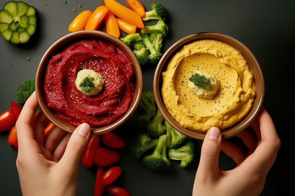 Hummus food vegetable yellow. | Free Photo - rawpixel