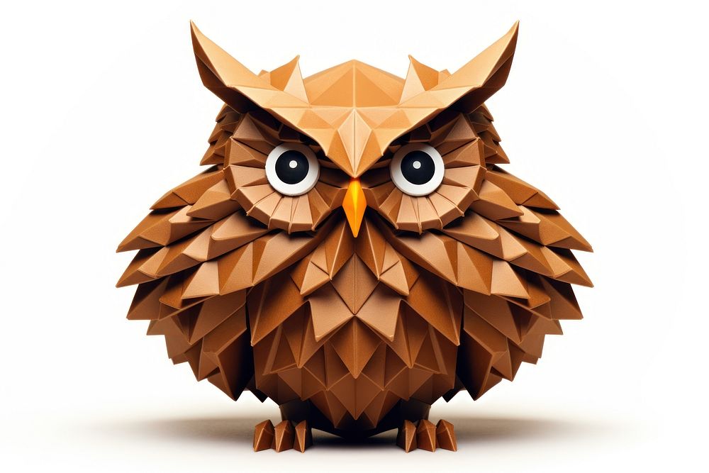 Owl origami animal paper. AI generated Image by rawpixel.