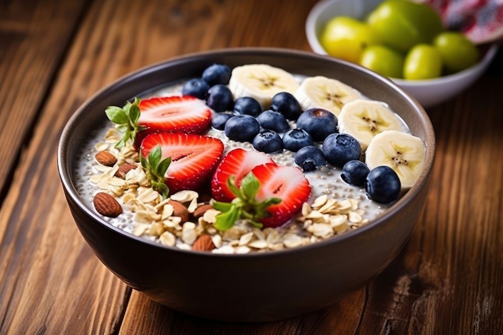 Fruit blueberry breakfast food. AI generated Image by rawpixel.