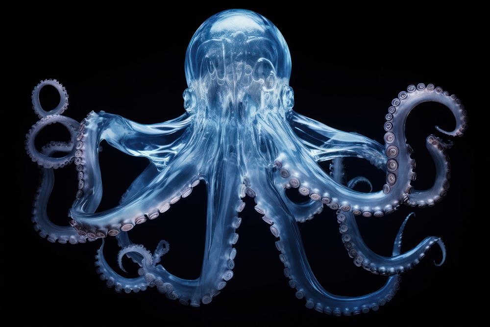 Octopus octopus translucent animal. AI generated Image by rawpixel.