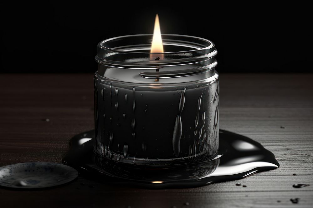 Candle candle illuminated monochrome. AI generated Image by rawpixel.