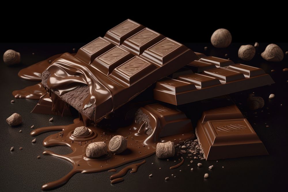 Chocolate chocolate dessert food. AI generated Image by rawpixel.