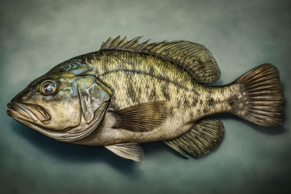 Fish fish animal wildlife. AI generated Image by rawpixel.