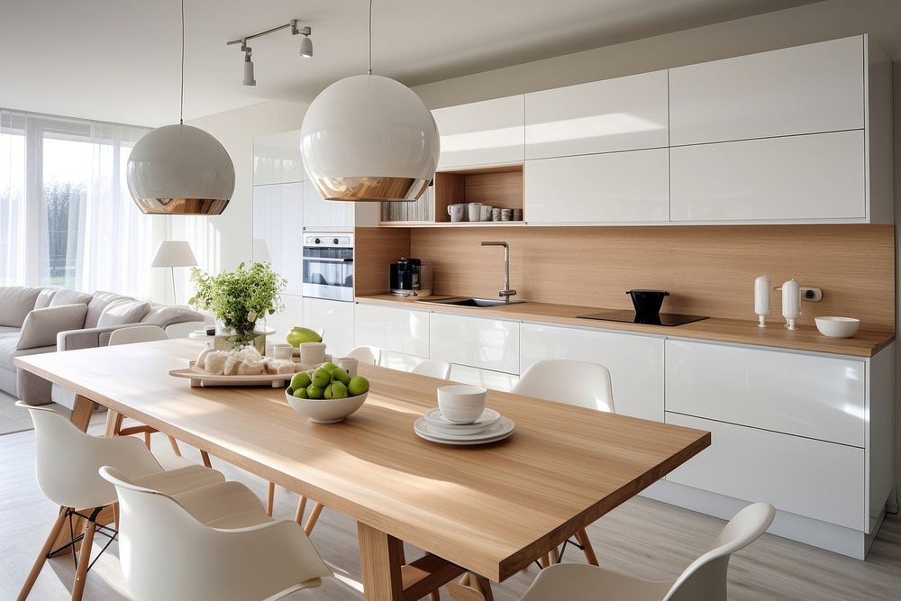 Kitchen furniture architecture building. AI generated Image by rawpixel.
