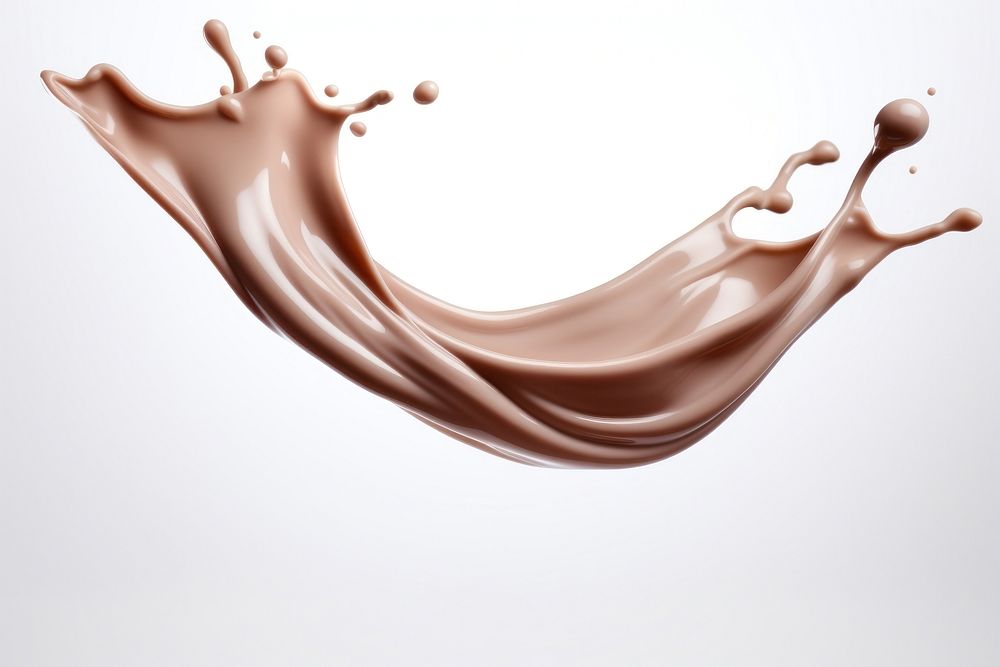 Chocolate milk splash splashing abstract beverage. AI generated Image by rawpixel.