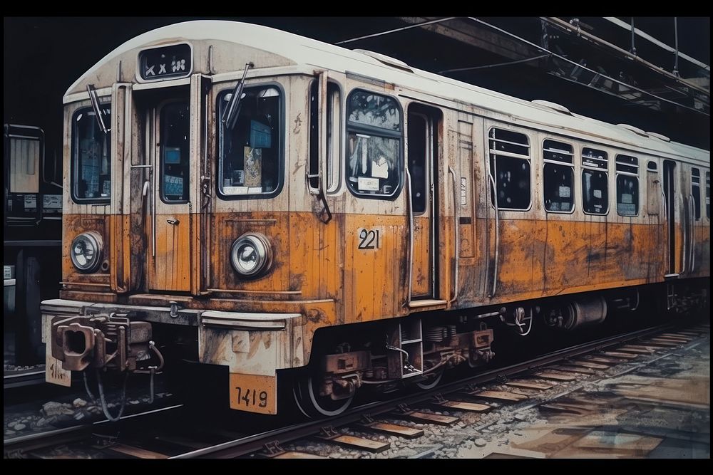 Train train vehicle railway. AI generated Image by rawpixel.