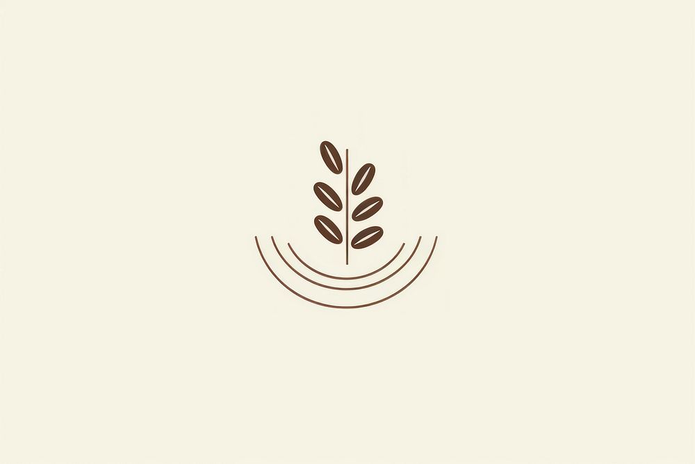 Minimal logo coffee line text. AI generated Image by rawpixel.