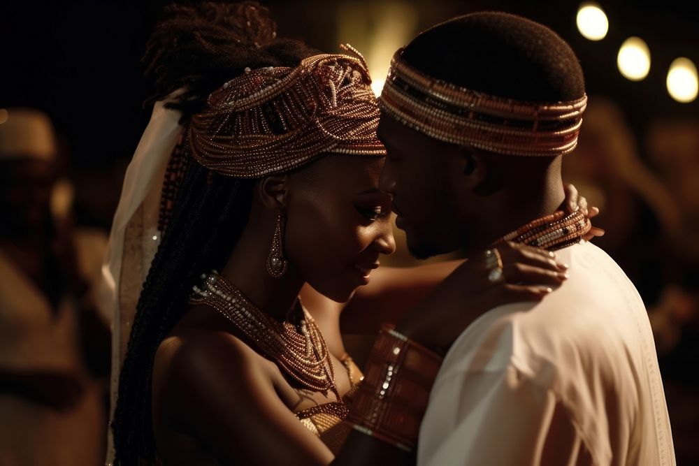 African wedding adult bride. AI generated Image by rawpixel.