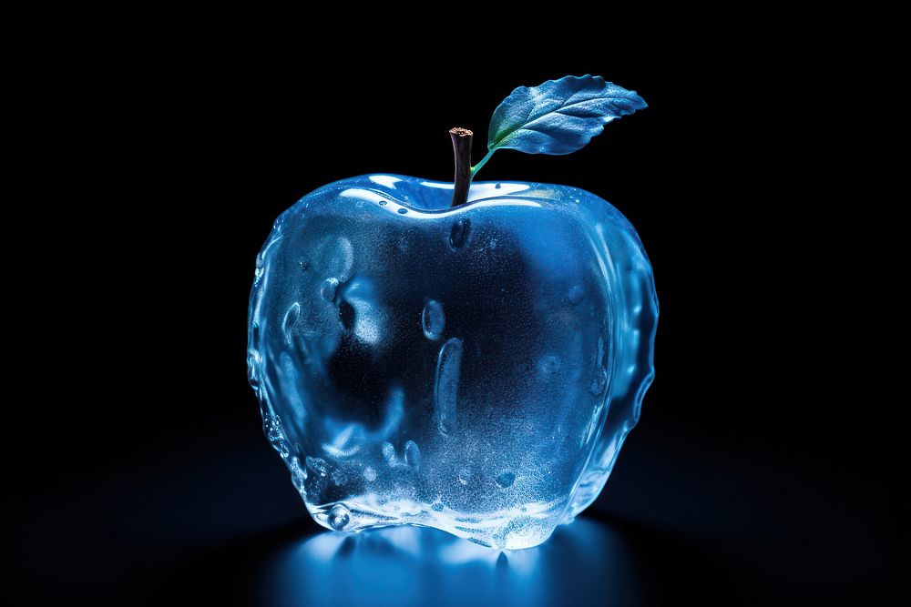 Apple apple frozen fruit. AI generated Image by rawpixel.
