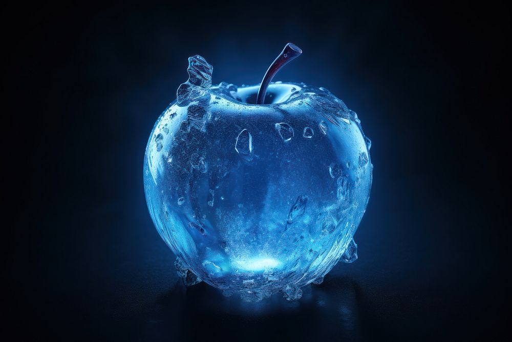 Apple apple frozen fruit. AI generated Image by rawpixel.