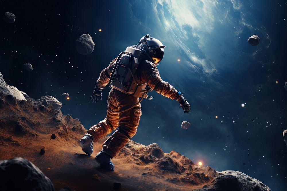 Astronaut space astronomy universe. AI generated Image by rawpixel.