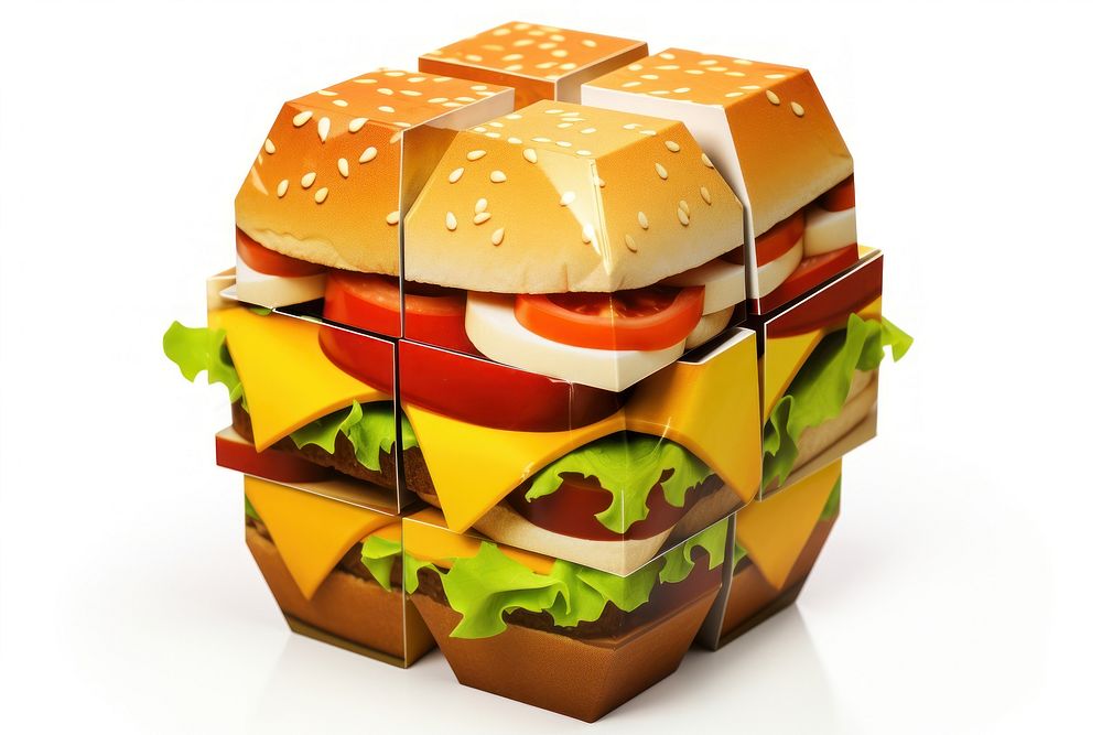 Burger burger lunch food. AI generated Image by rawpixel.