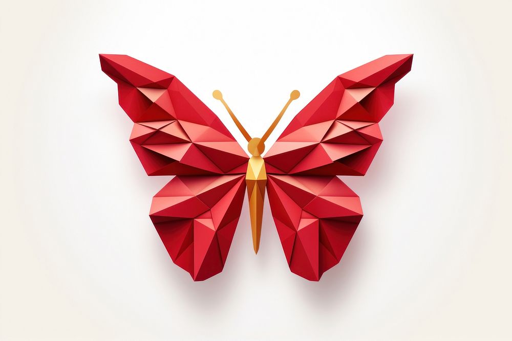 Butterfly origami butterfly paper. AI generated Image by rawpixel.
