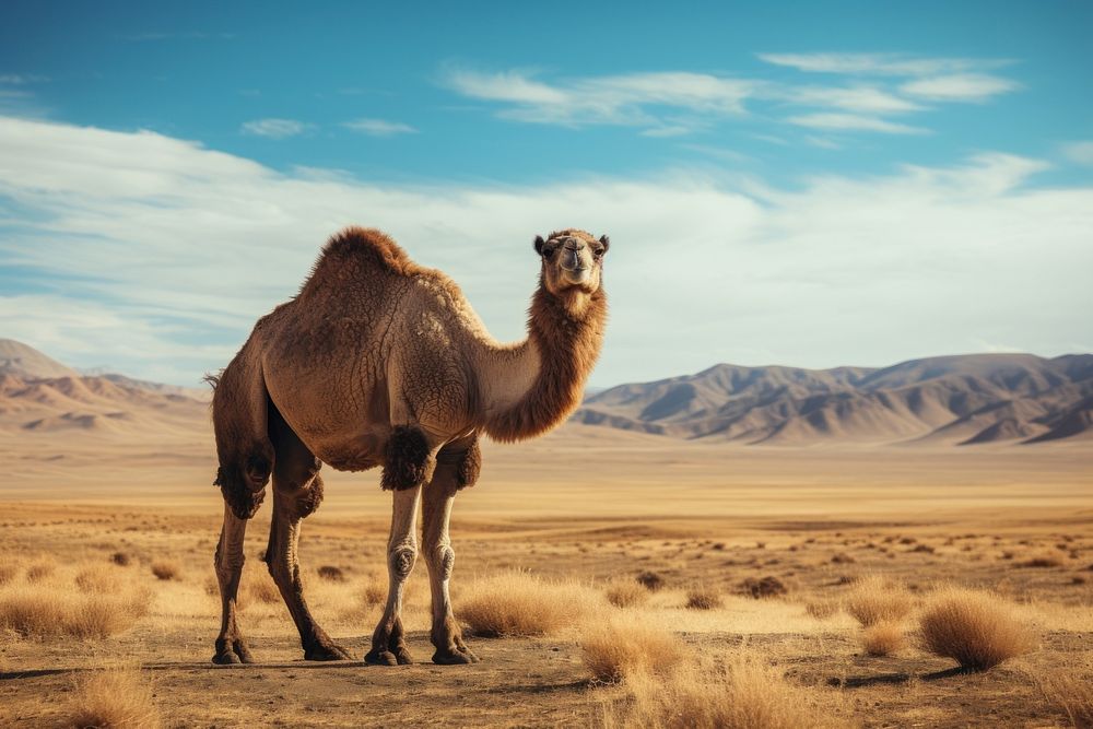 Camel outdoors mammal animal. AI generated Image by rawpixel.