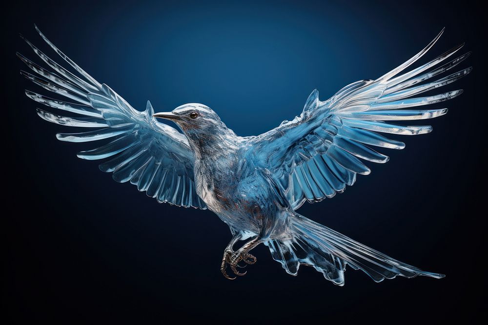 Bird bird animal blue. AI generated Image by rawpixel.