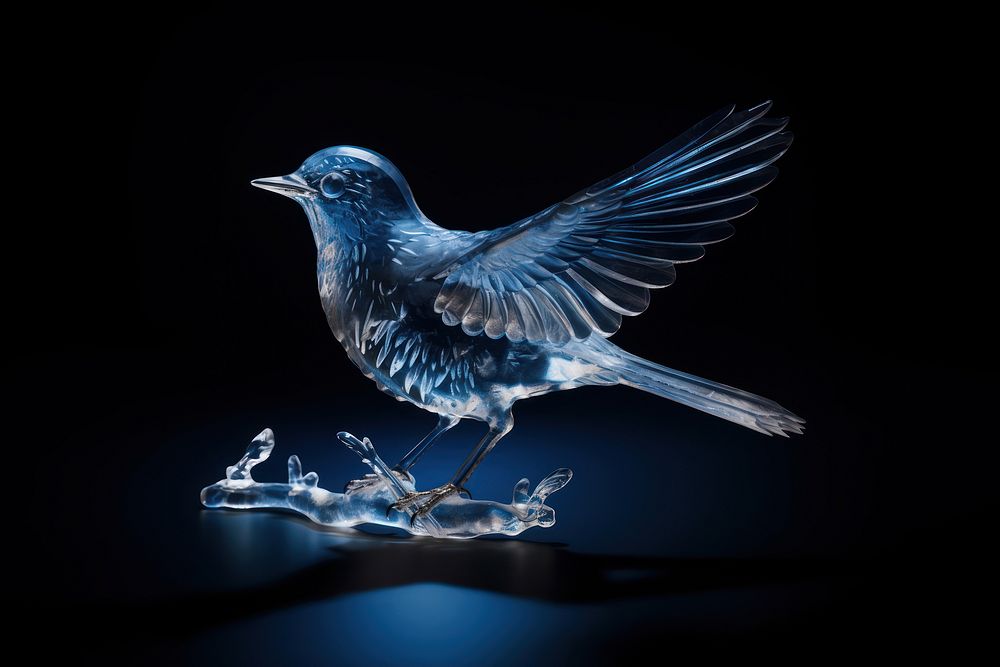 Bird bird animal blue. AI generated Image by rawpixel.