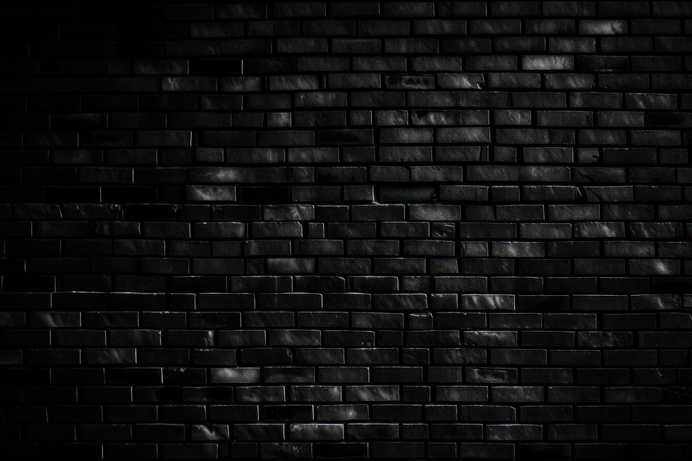 Brick Wall black backgrounds brick. AI generated Image by rawpixel.