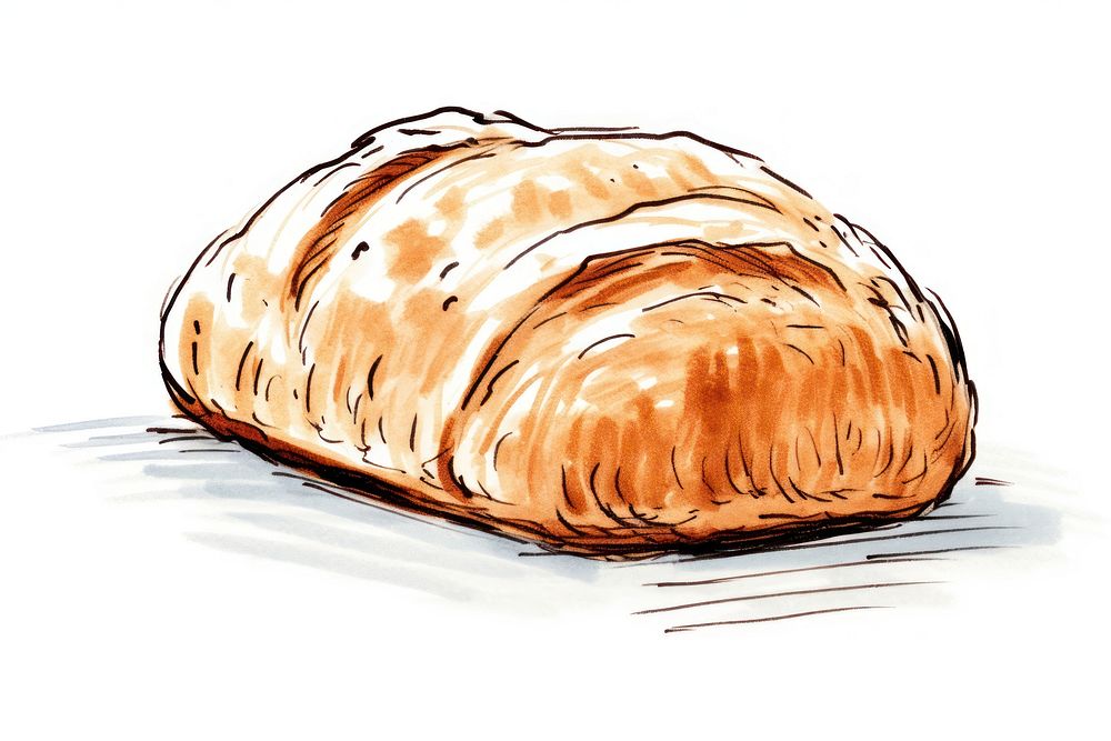 Bread bread croissant food. AI generated Image by rawpixel.