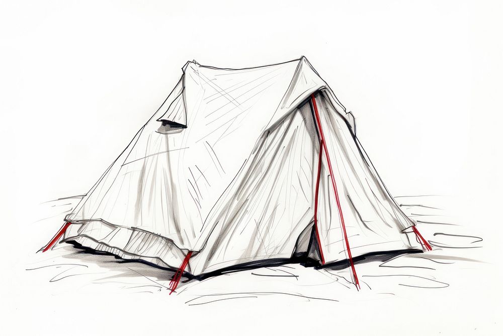 Tent drawing tent outdoors. AI generated Image by rawpixel.