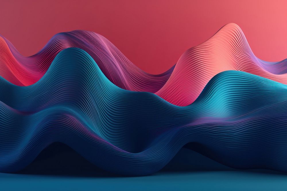 Wavy abstract backgrounds pattern blue. AI generated Image by rawpixel.