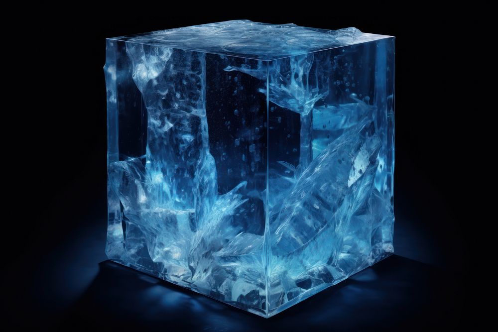 Box ice crystal mineral. AI generated Image by rawpixel.