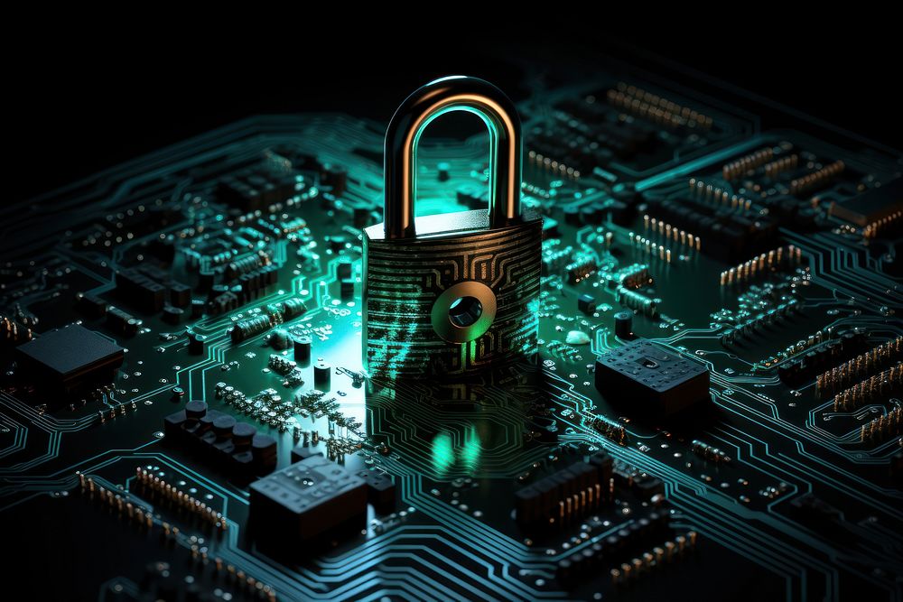 Cyber security architecture electronics protection. AI generated Image by rawpixel.