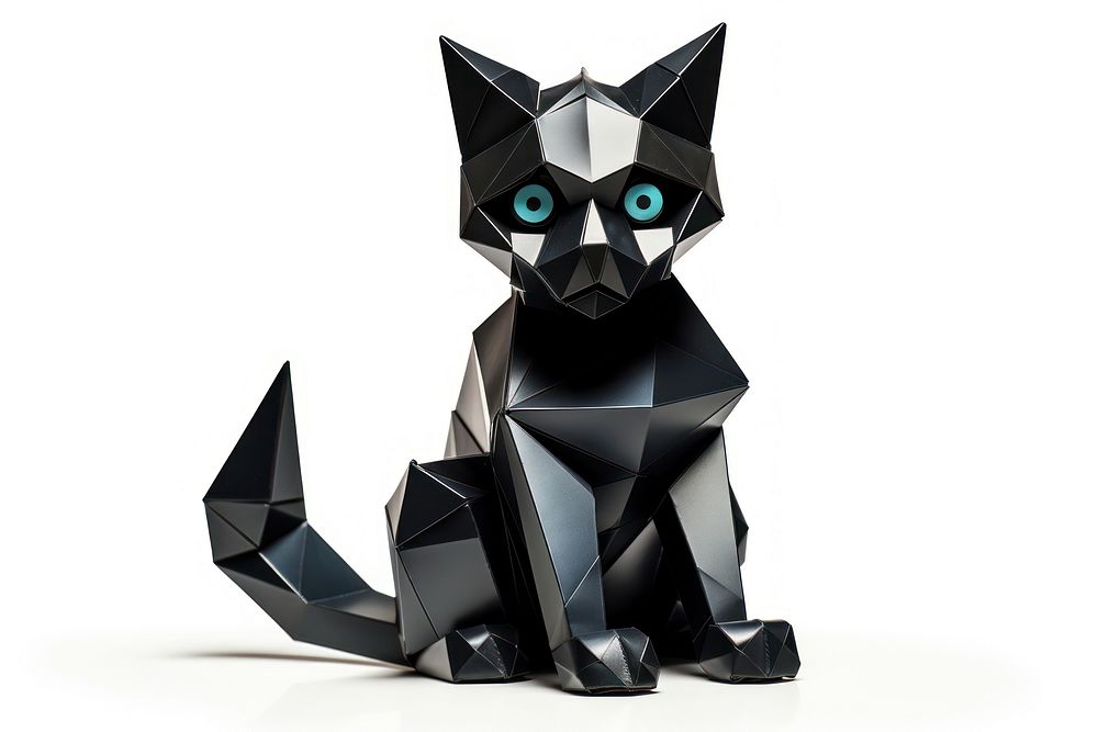 Cat origami animal mammal. AI generated Image by rawpixel.