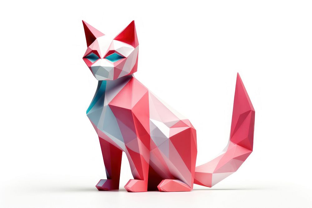 Cat origami art animal. AI generated Image by rawpixel.
