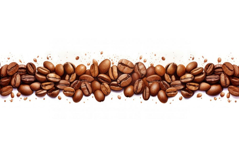 Coffee bean white background coffee beans chocolate. AI generated Image by rawpixel.