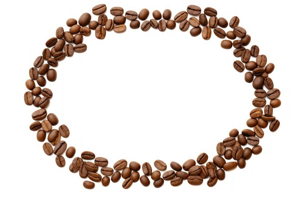 Coffee bean white background coffee beans freshness. AI generated Image by rawpixel.