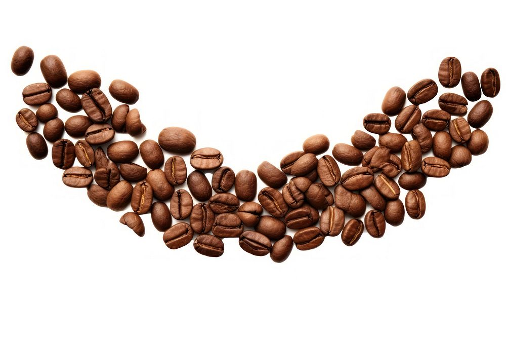 Coffee bean white background coffee beans chocolate. AI generated Image by rawpixel.