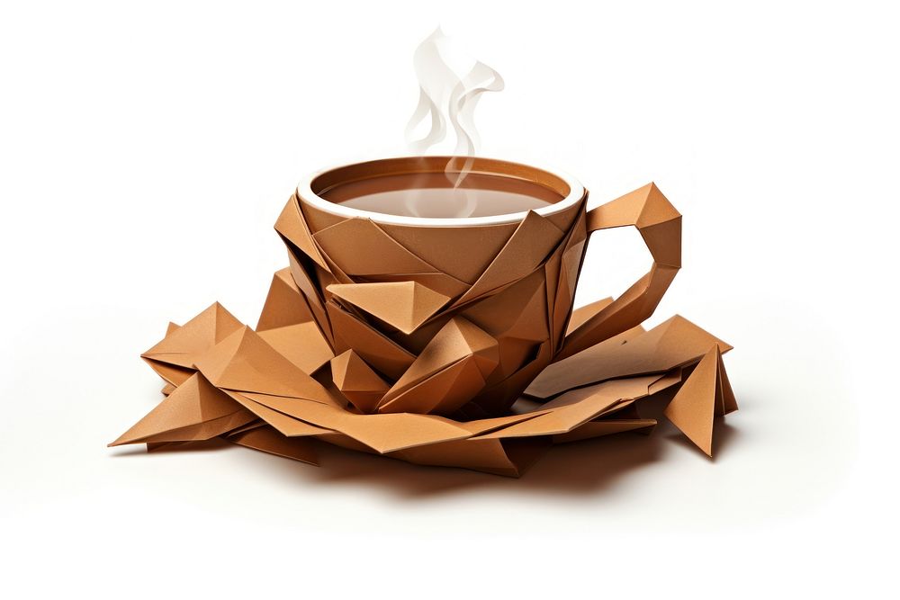Coffee coffee paper origami. AI generated Image by rawpixel.