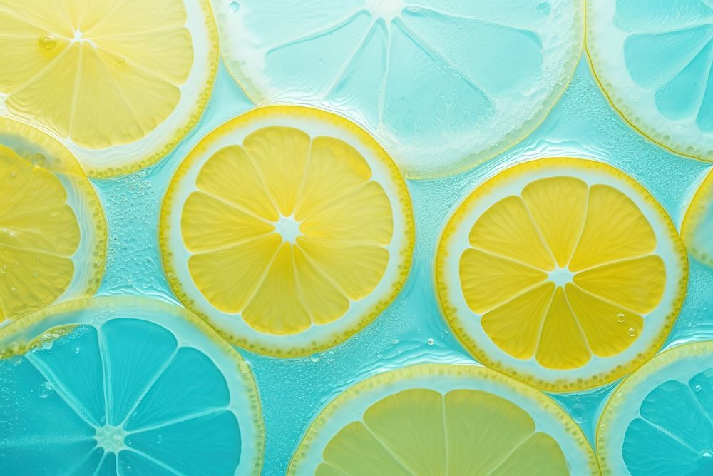 Several lemon abstract backgrounds lemonade pattern. AI generated Image by rawpixel.
