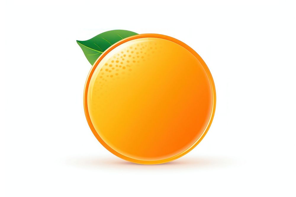 Orange fruit plant food white background. AI generated Image by rawpixel.