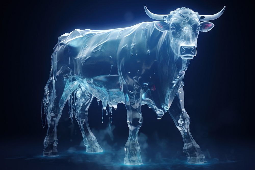 Cow cow livestock mammal. AI generated Image by rawpixel.