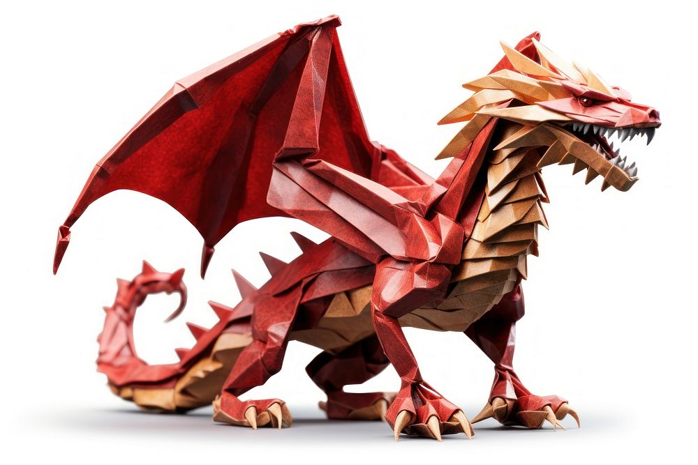 Dragon dragon white background creativity. AI generated Image by rawpixel.