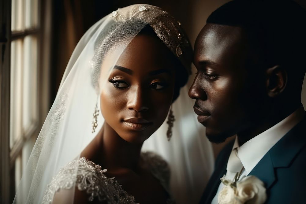 African wedding fashion looking. AI generated Image by rawpixel.