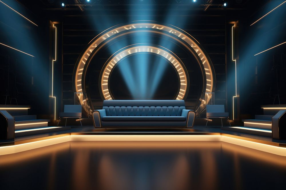 Stage furniture lighting luxury. AI generated Image by rawpixel.