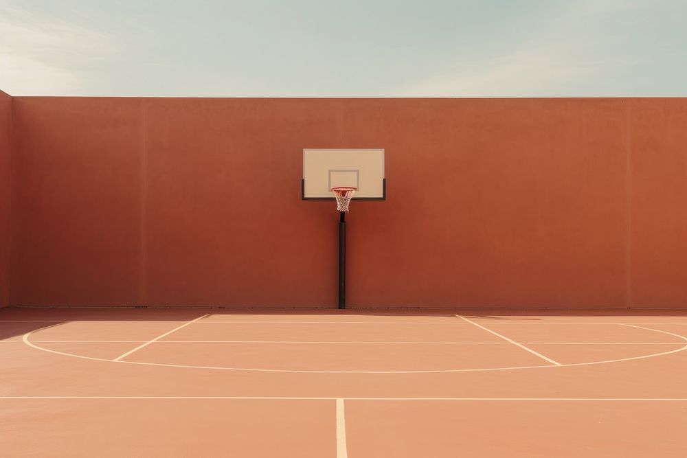 Basketball sports architecture outdoors. AI generated Image by rawpixel.