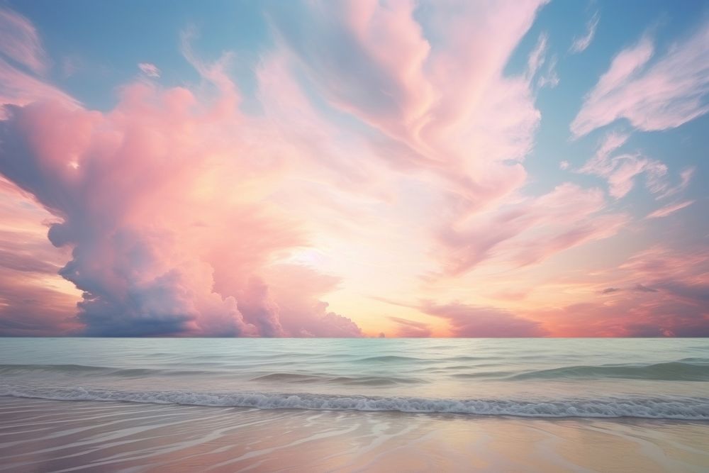 Cloud coast sky sea. AI generated Image by rawpixel.